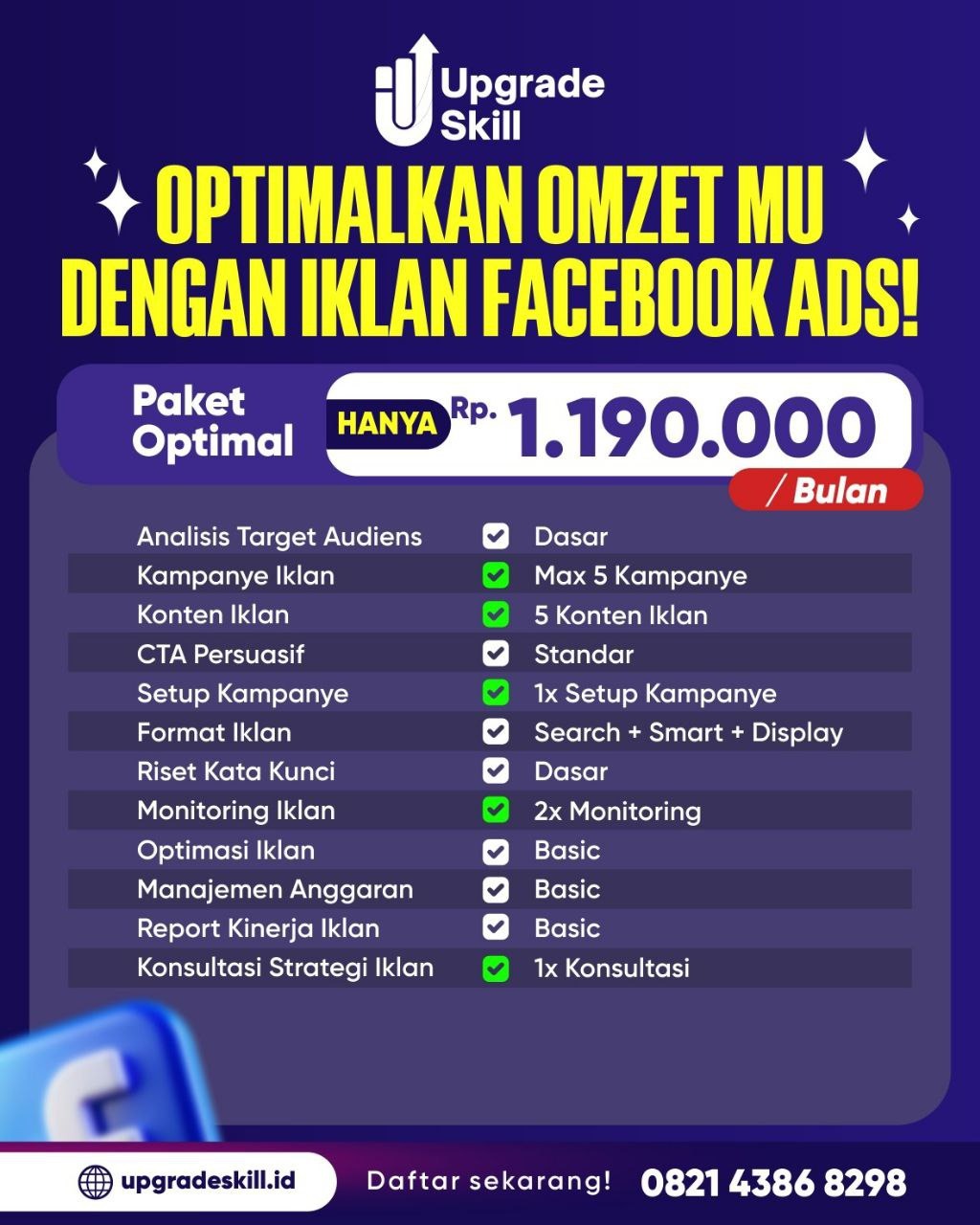 IKLAN FACEBOOK ADS PAKET OPT